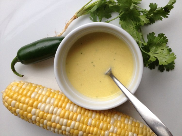 Cool, Sweet, Spicy Corn Soup